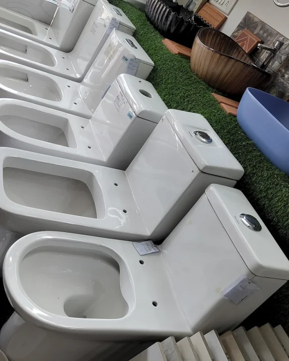 Floor mounted commodes